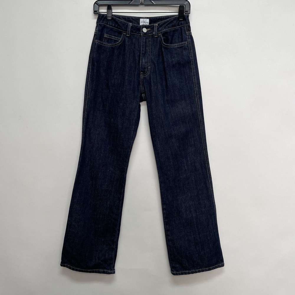 Calvin Klein Jeans Women's Pants Size 4 Slim Bootcut Dark Blue